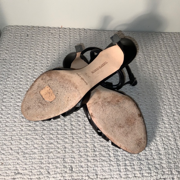 Manolo Blahnik Leather Sandals - Picture 4 of 4